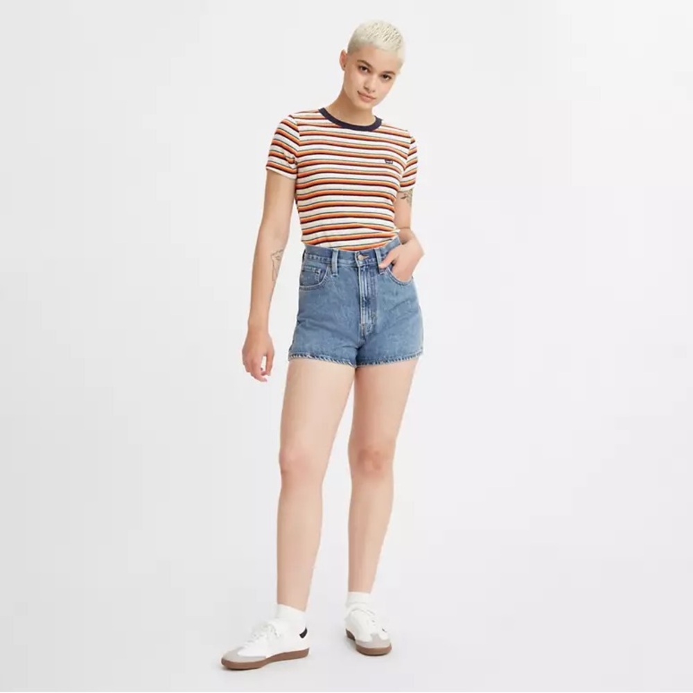 Levi's High Waisted Mom Shorts